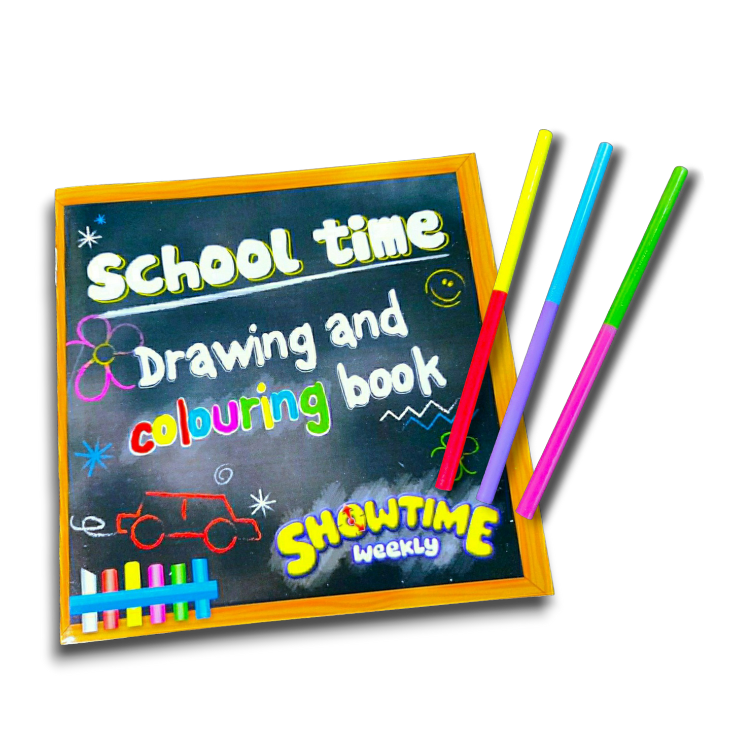 School Time Drawing & Colouring Book