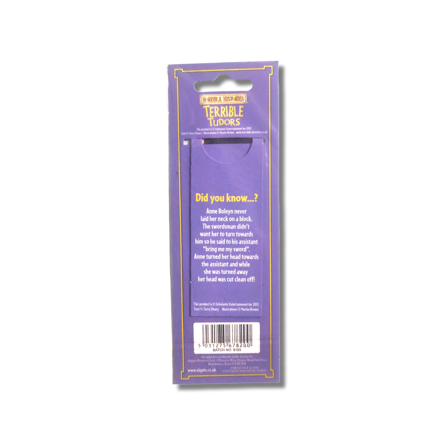 Horrible Histories Magnetic Bookmarks Terrible Tudors