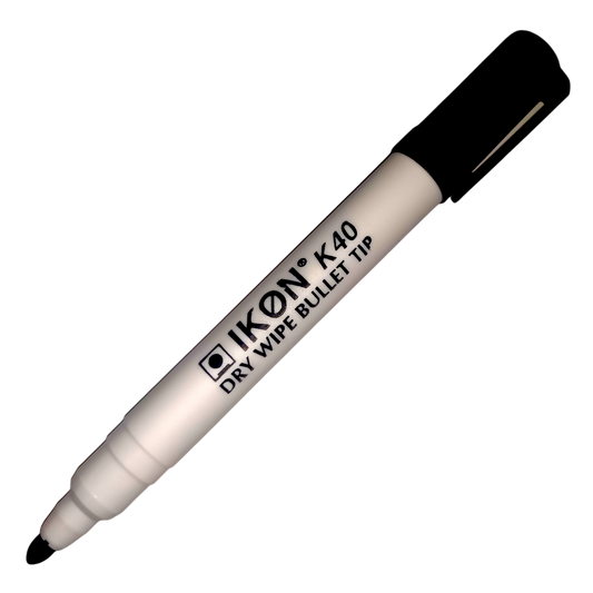 Ikon dry wipe bullet tip black