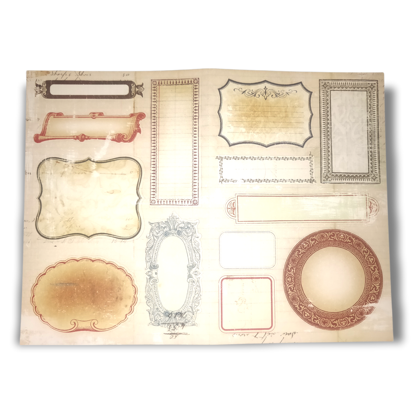Découpage Die-Cut Card Shapes - 13 Fancy Frames, Boxes & Borders.
