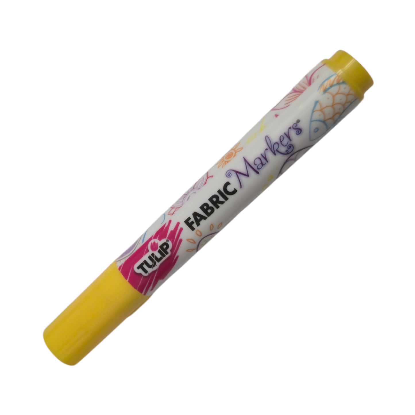 TULIP Yellow Brush-Tip Fabric Permanent Marker