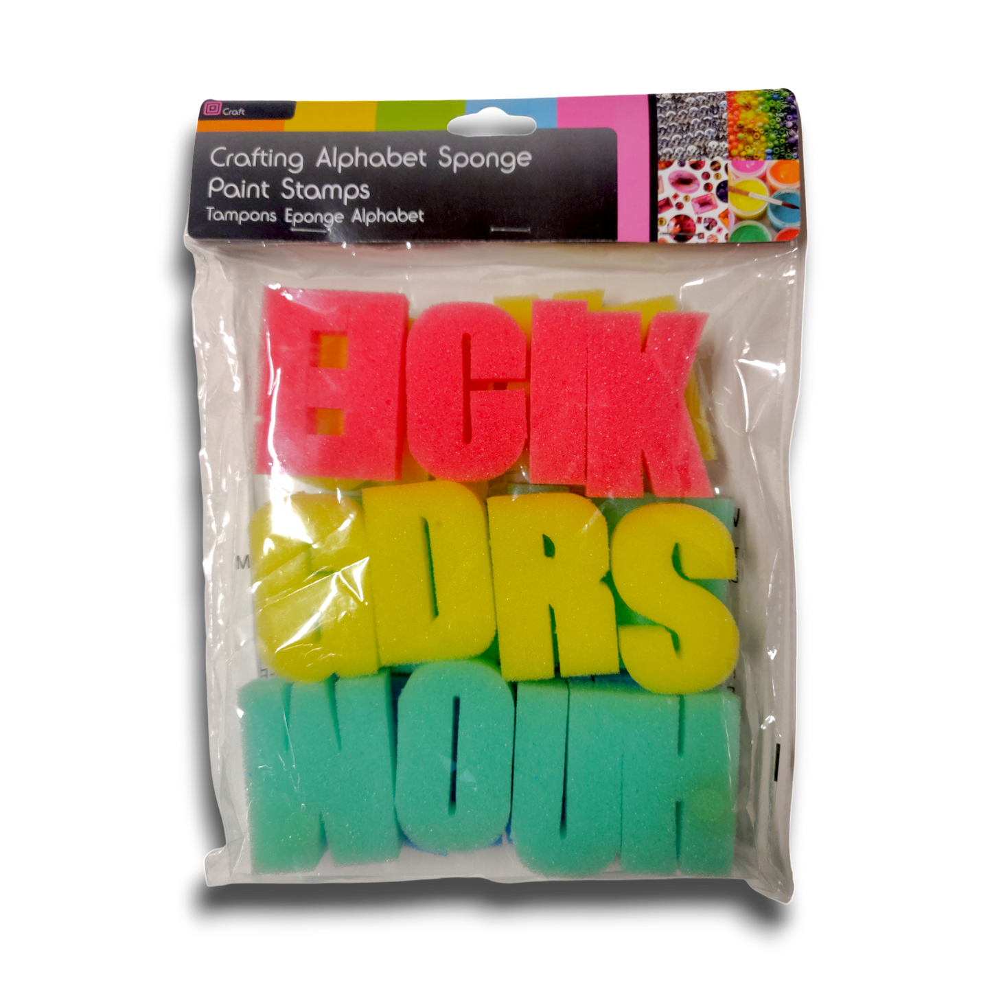 Crafting Alphabet Sponge Paint Stamps Set