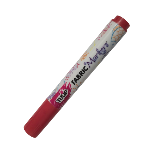 TULIP Dark Red Brush-Tip Fabric Permanent Marker