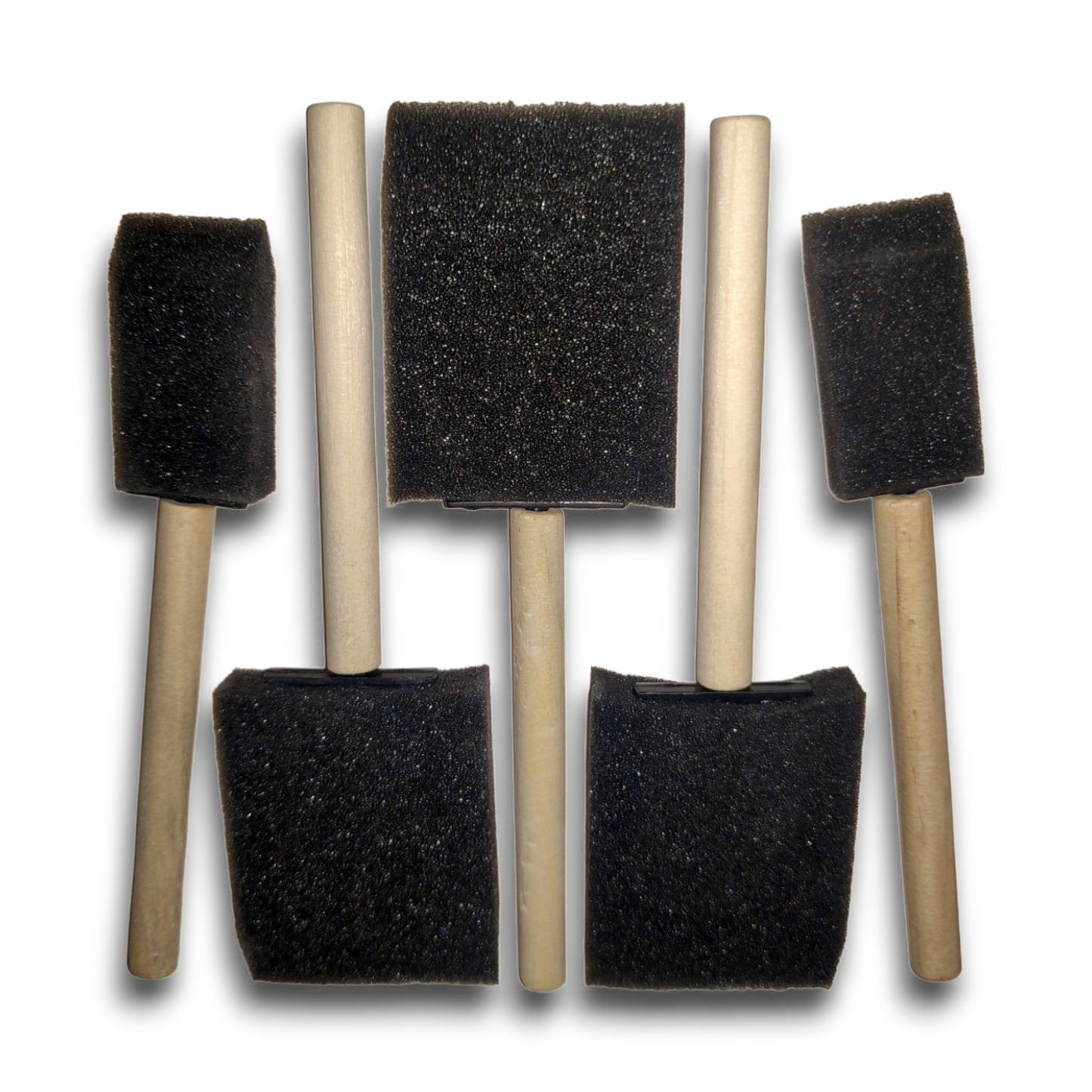 Set of 5 Foam Crafting Brushes Pack