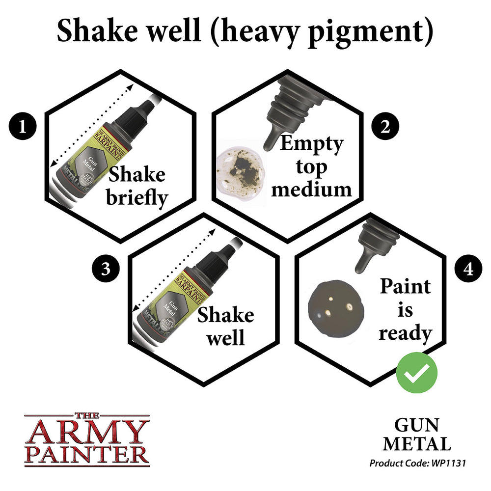 The Army Painter Metallics: Gun Metal 18ml