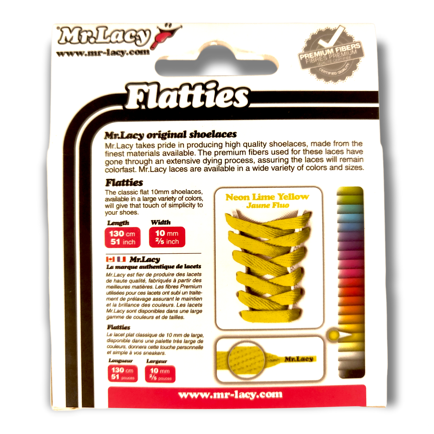 High Visibility Neon Lime Yellow Shoe Laces Mr.Lacy