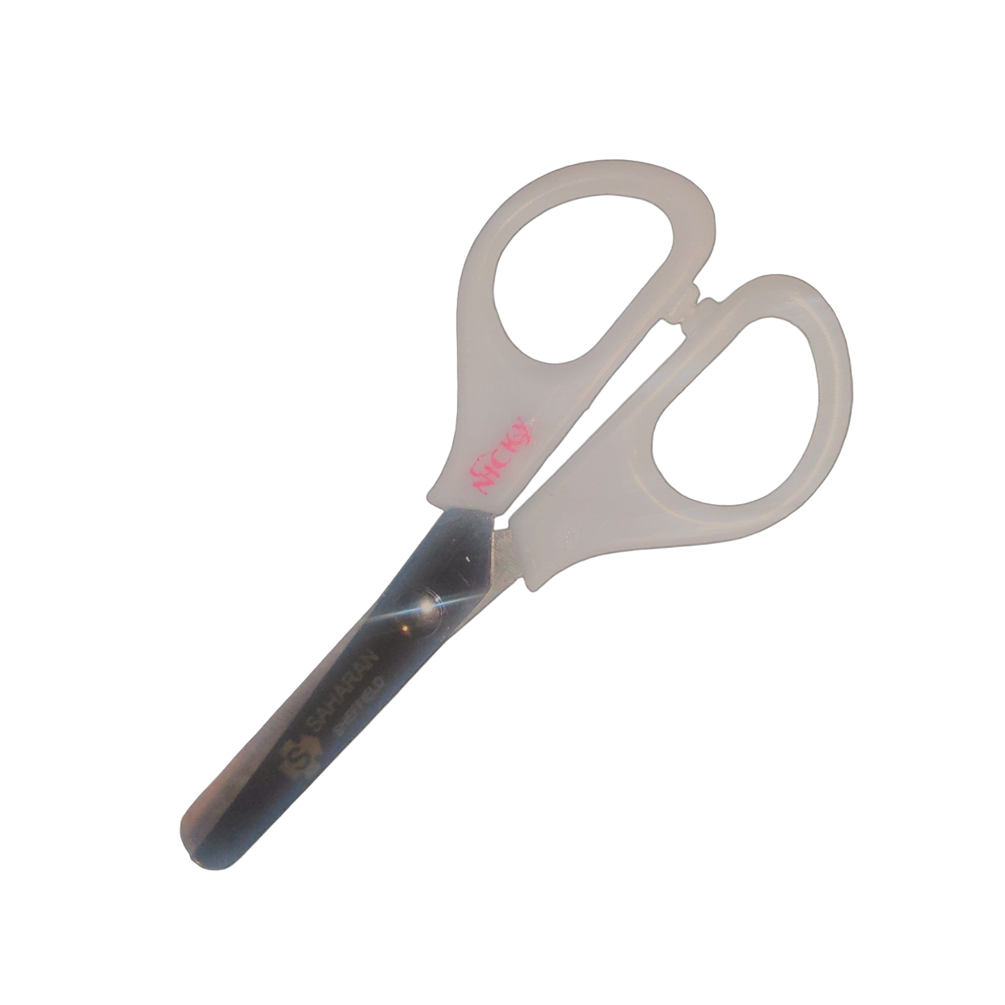 6 Small White Nicky Craft Safety Scissors