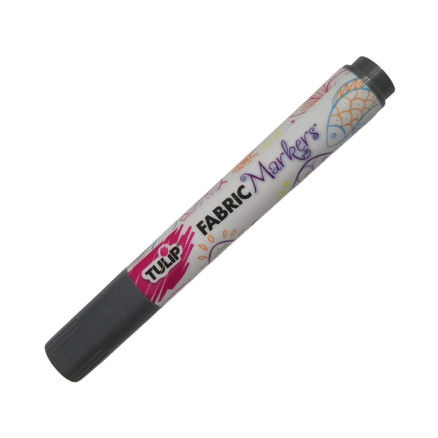 TULIP Grey Brush-Tip Fabric Permanent Marker