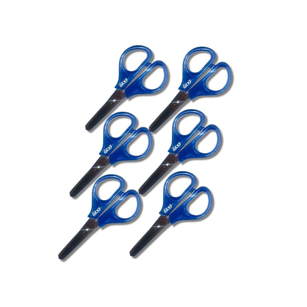 6 Small Blue Nicky Craft Safety Scissors