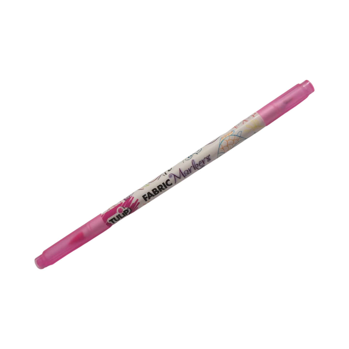TULIP Highlighter Pink Dual Super Fine Tip / Brush Fabric Permanent Marker