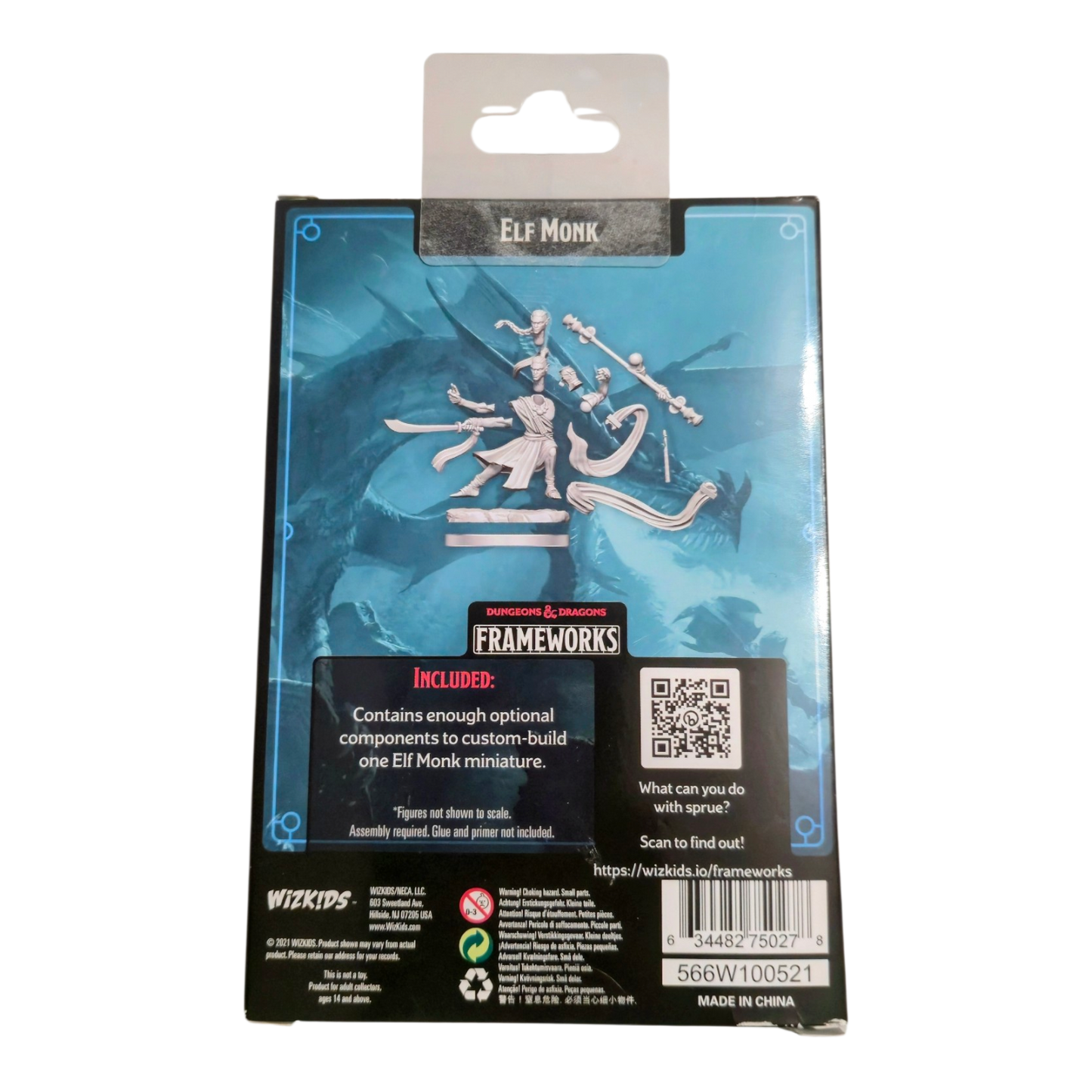 Dungeons & Dragons Elf Monk Frameworks Model Kit