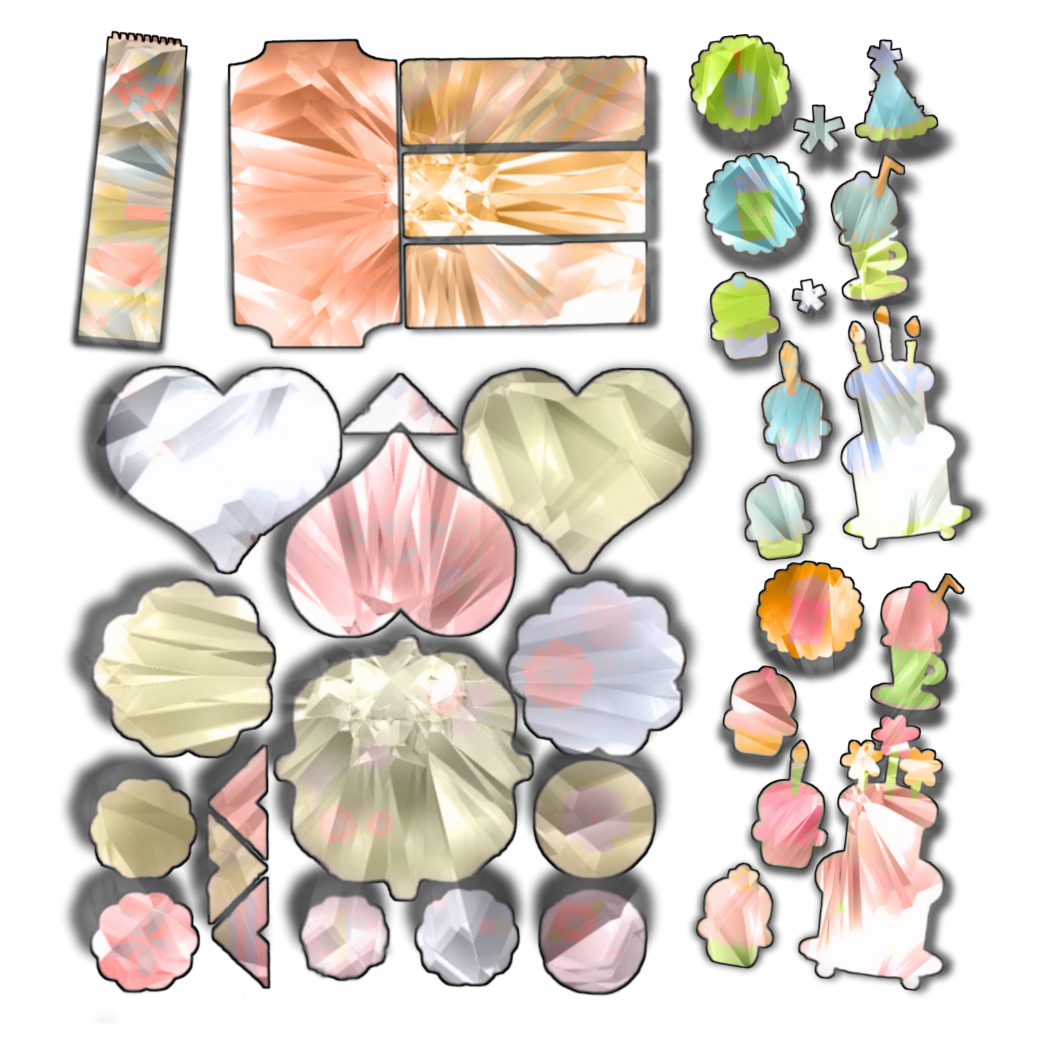 Stickers, Collage & Découpage