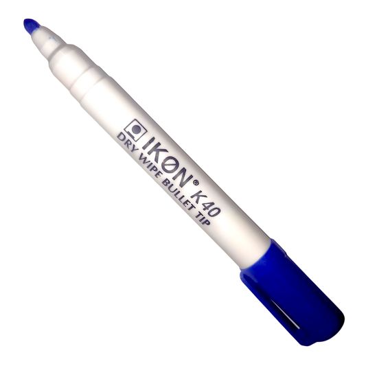 Ikon dry wipe bullet tip blue