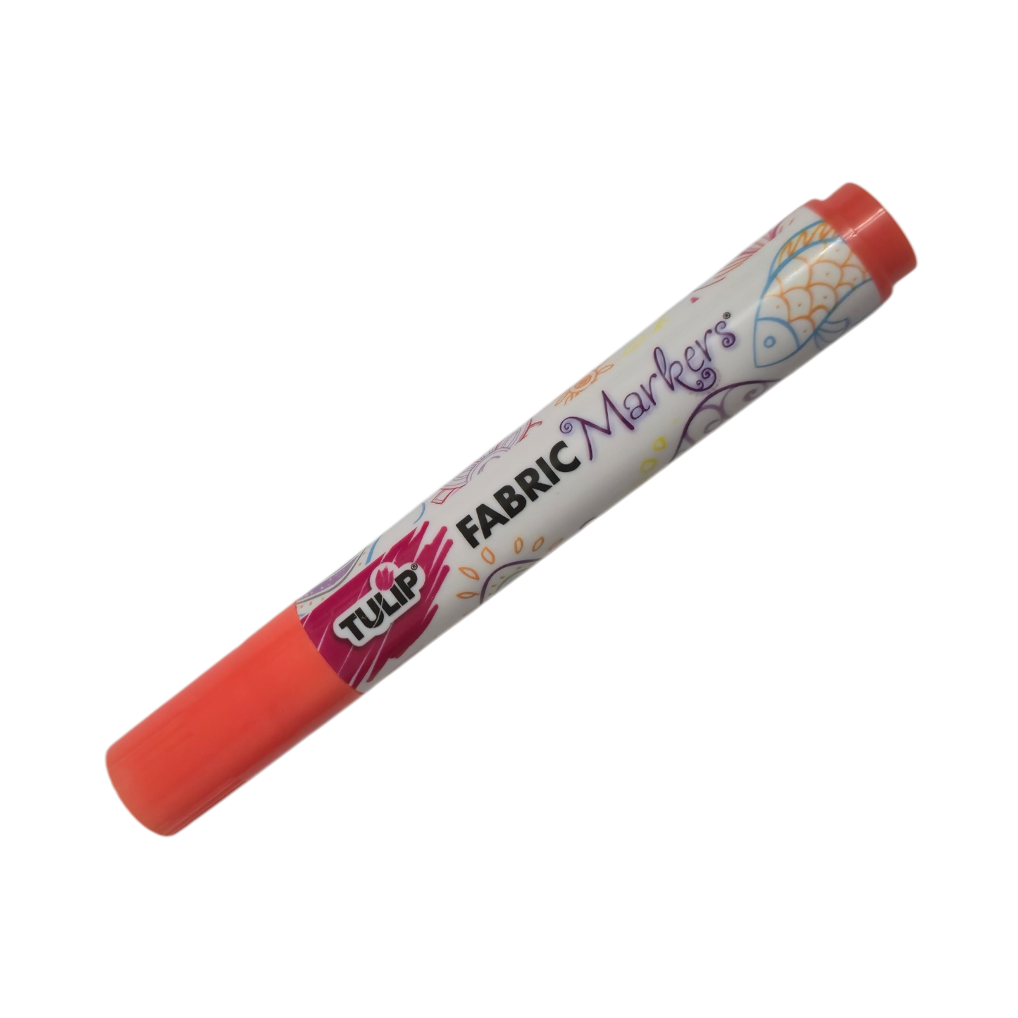 TULIP Light Orange Brush-Tip Fabric Permanent Marker