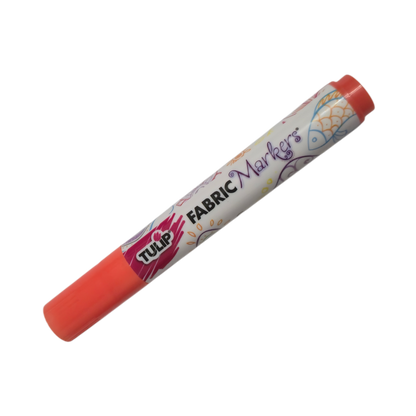 TULIP Light Orange Brush-Tip Fabric Permanent Marker