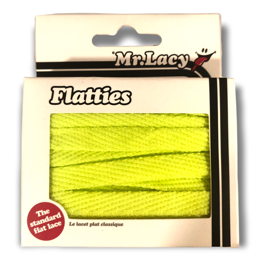 High Visibility Neon Lime Yellow Shoe Laces Mr.Lacy