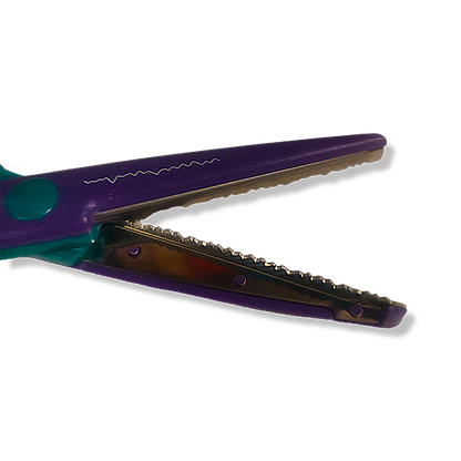 Westcott Jagged Edge Pattern Craft Scissors 19cm/7.5" Green Purple