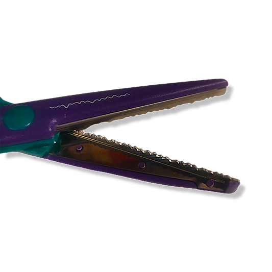 Westcott Jagged Edge Pattern Craft Scissors 19cm/7.5" Green Purple