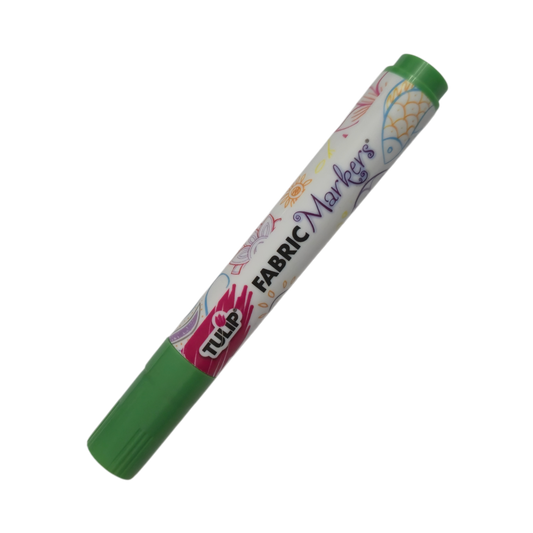 TULIP Light Green Brush-Tip Fabric Permanent Marker