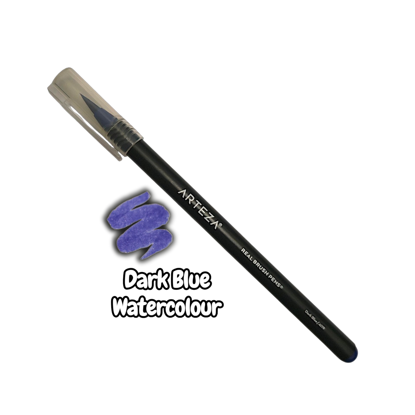 Arteza Dark Blue Watercolour Real Brush Pen