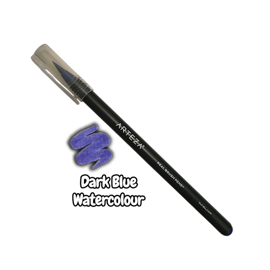 Arteza Dark Blue Watercolour Real Brush Pen