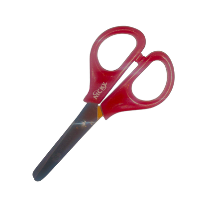 6 Small Red Nicky Craft Safety Scissors