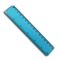 Colourful Blue 15cm Ruler