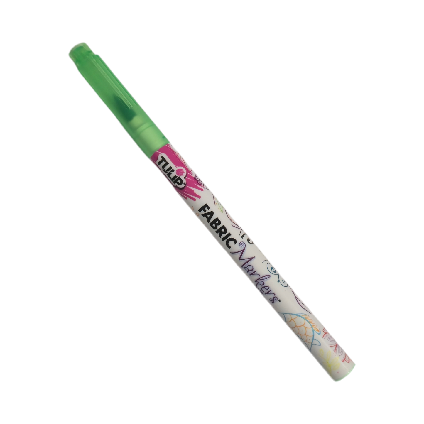 TULIP Highlighter Green Dual Super Fine Tip / Brush Fabric Permanent Marker