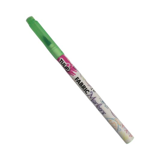TULIP Highlighter Green Dual Super Fine Tip / Brush Fabric Permanent Marker