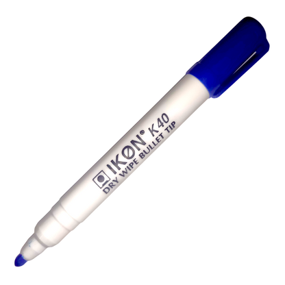 Ikon dry wipe bullet tip blue