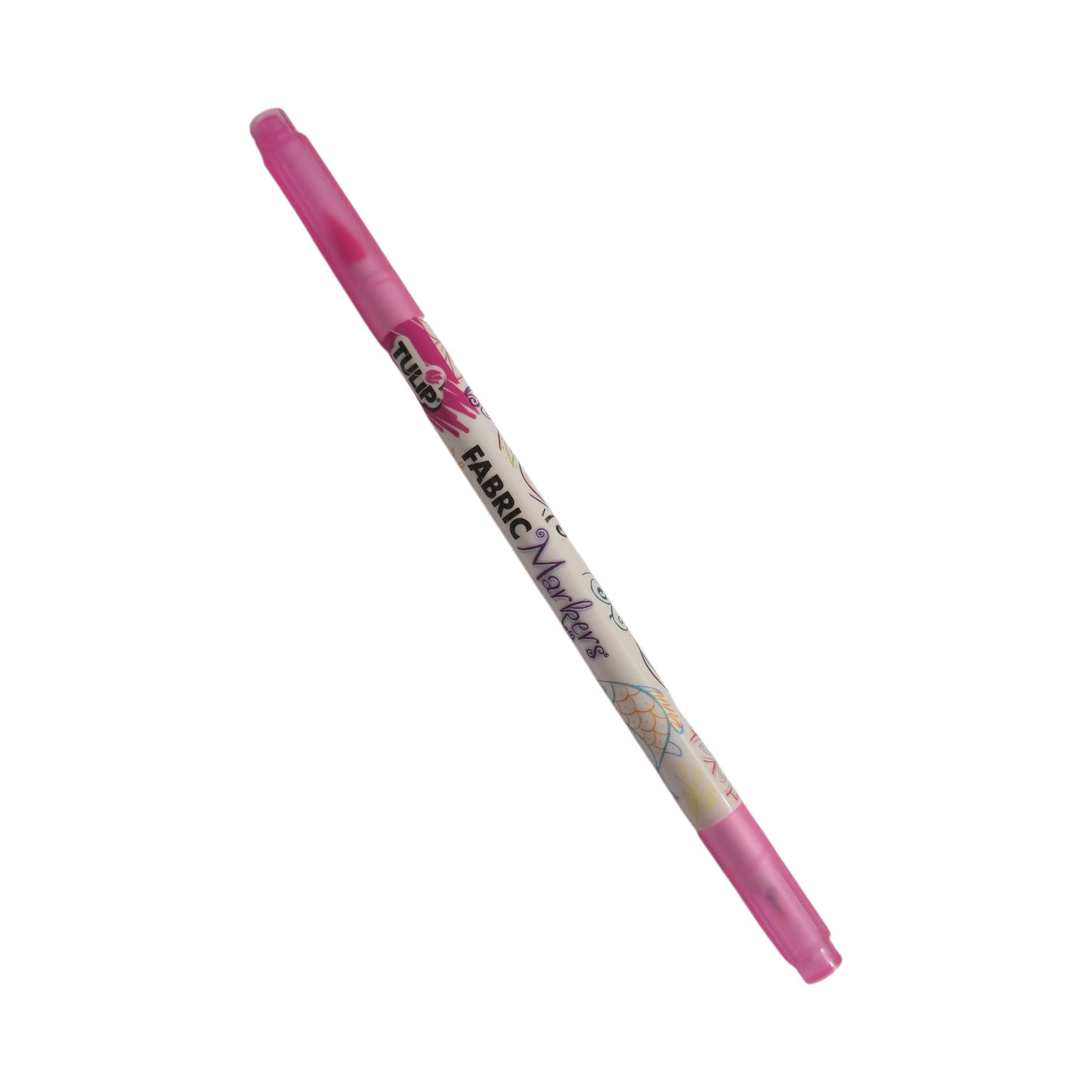 TULIP Highlighter Pink Dual Super Fine Tip / Brush Fabric Permanent Marker