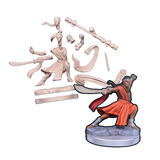 Dungeons & Dragons Elf Monk Frameworks Model Kit