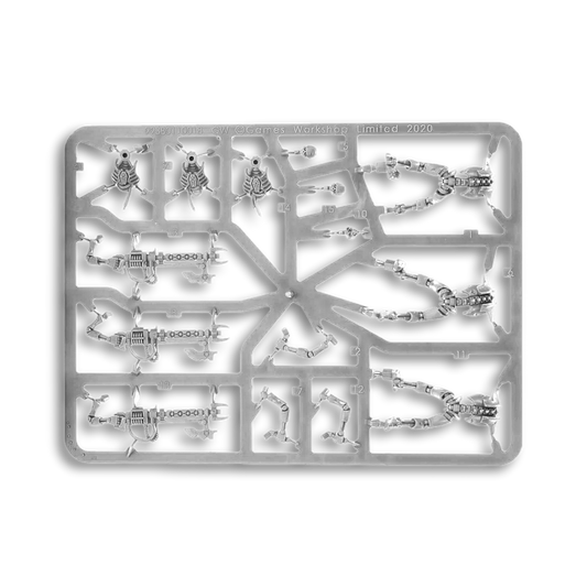 Warhammer 40k Necron Warriors Starter Hobby Sprue (3x Models) Games Workshop.