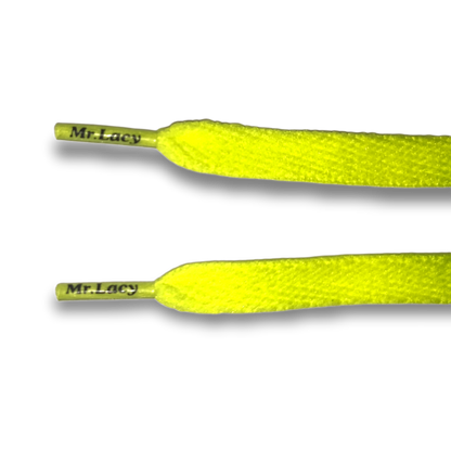 High Visibility Neon Lime Yellow Shoe Laces Mr.Lacy