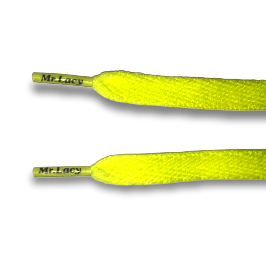 High Visibility Neon Lime Yellow Shoe Laces Mr.Lacy