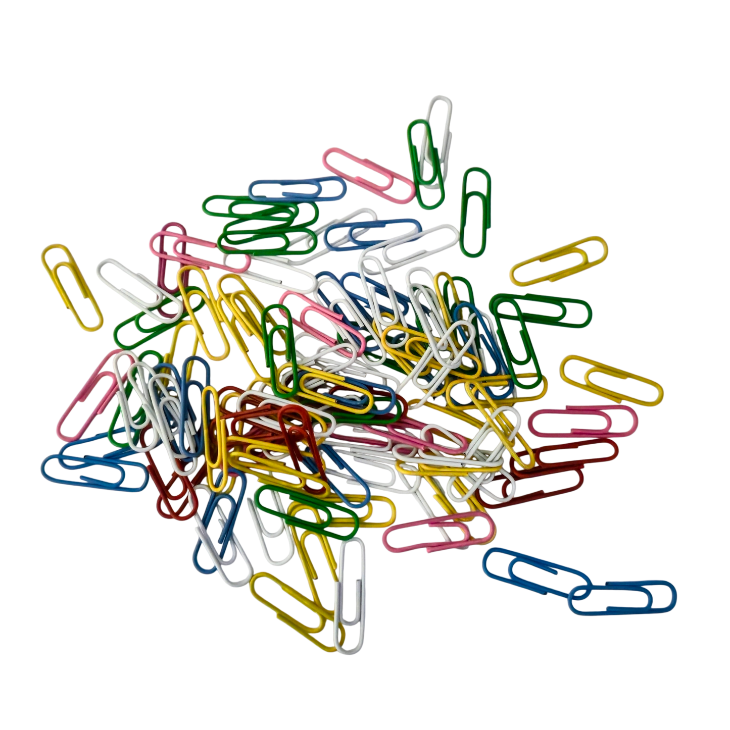 100x Coloured 28mm Paper Clips