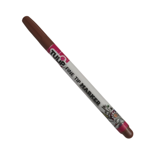 TULIP Brown Fine-Tip Fabric Permanent Marker