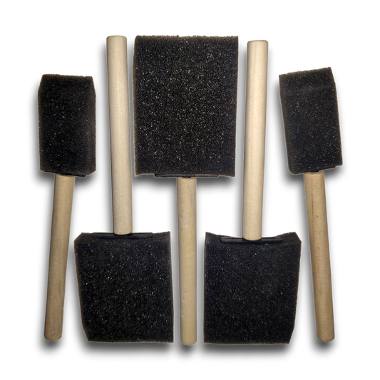 Set of 5 Foam Crafting Brushes Pack