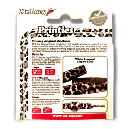 Fashionable Leopard Print Shoe Laces Mr.Lacy
