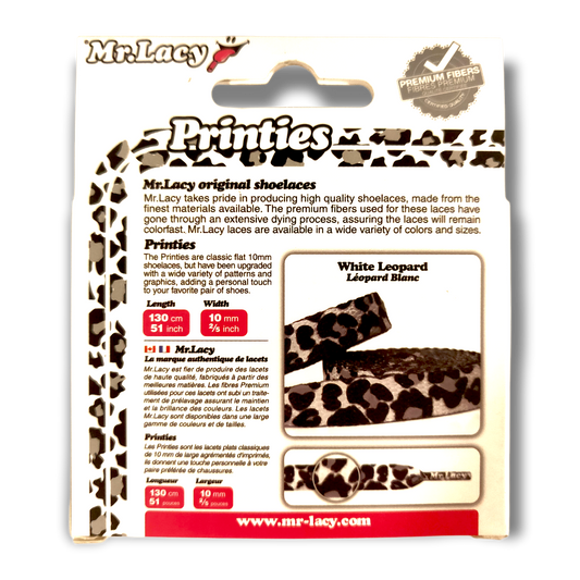 Fashionable Leopard Print Shoe Laces Mr.Lacy