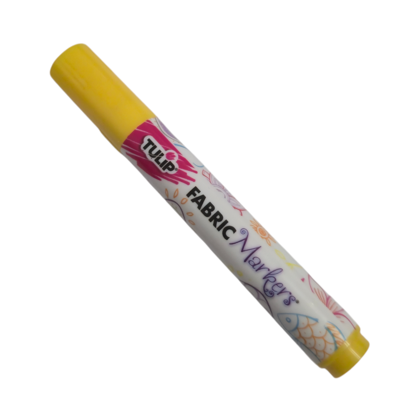 TULIP Yellow Brush-Tip Fabric Permanent Marker