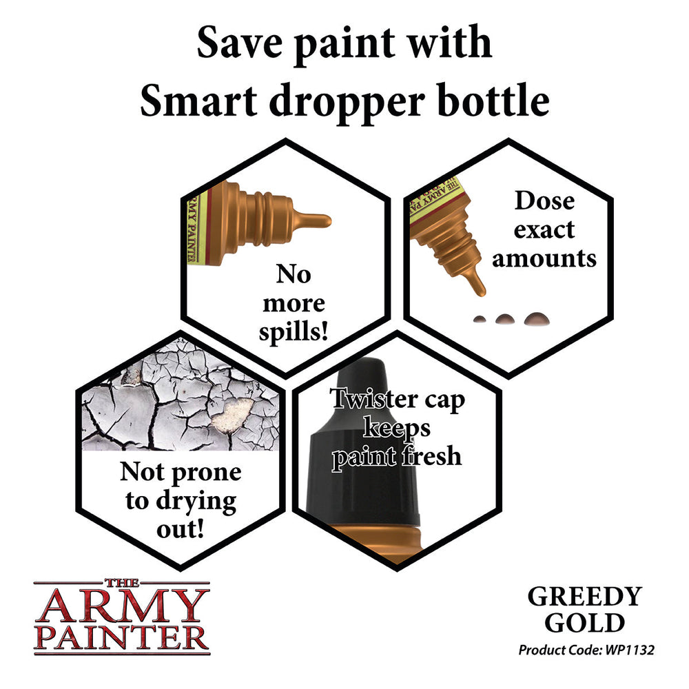 The Army Painter Metallics: Greedy Gold 18ml