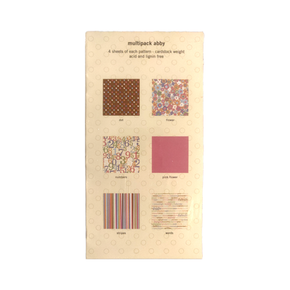 24x Sheets of 12" x 12" Embellishment Paper - Cheeky Collection by making memories