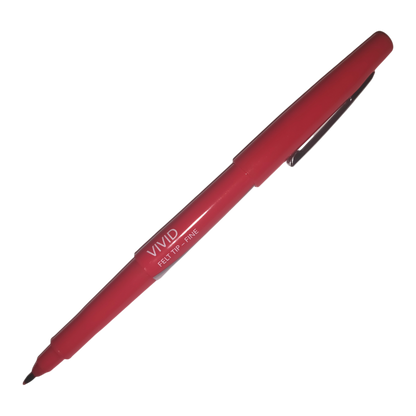 Red VIVID Felt Tip Fine Foray
