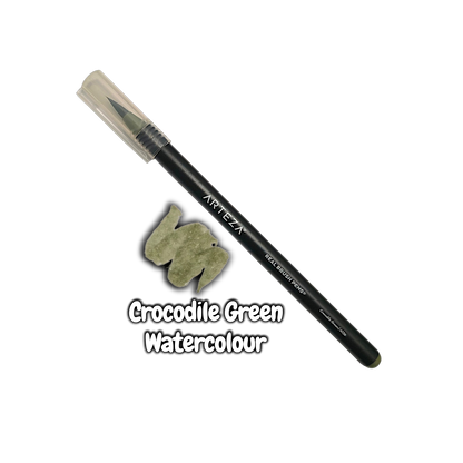 Arteza Crocodile Green Watercolour Real Brush Pen