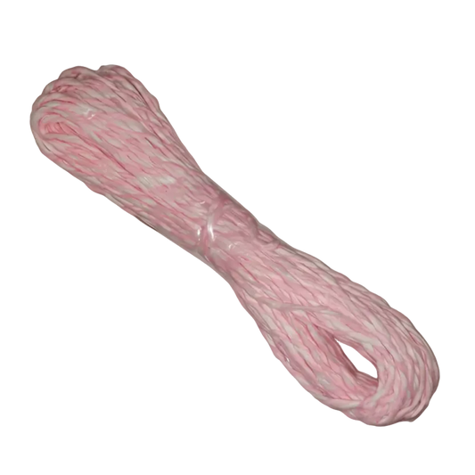 10m Paper Twine Pink/White Environmental Twine.