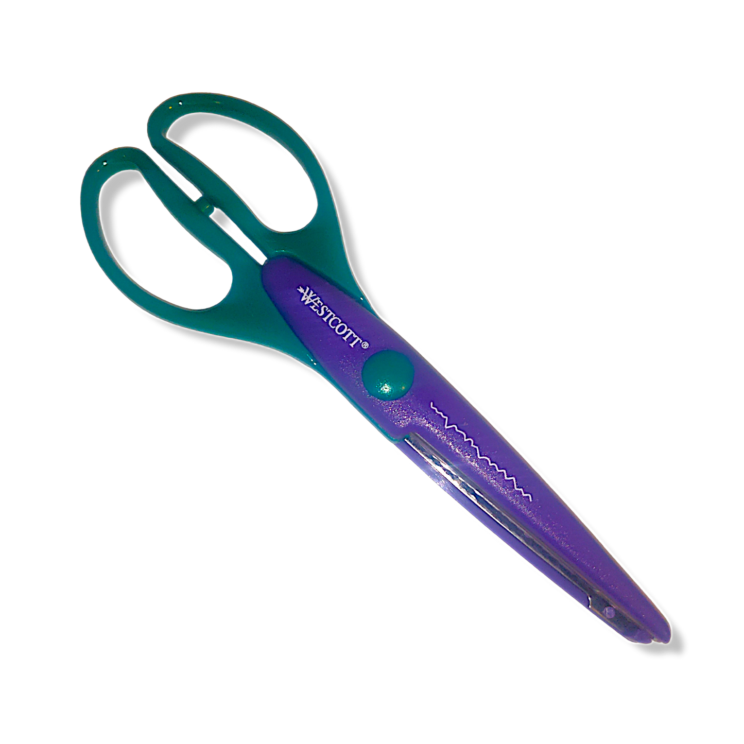 Westcott Jagged Edge Pattern Craft Scissors 19cm/7.5" Green Purple