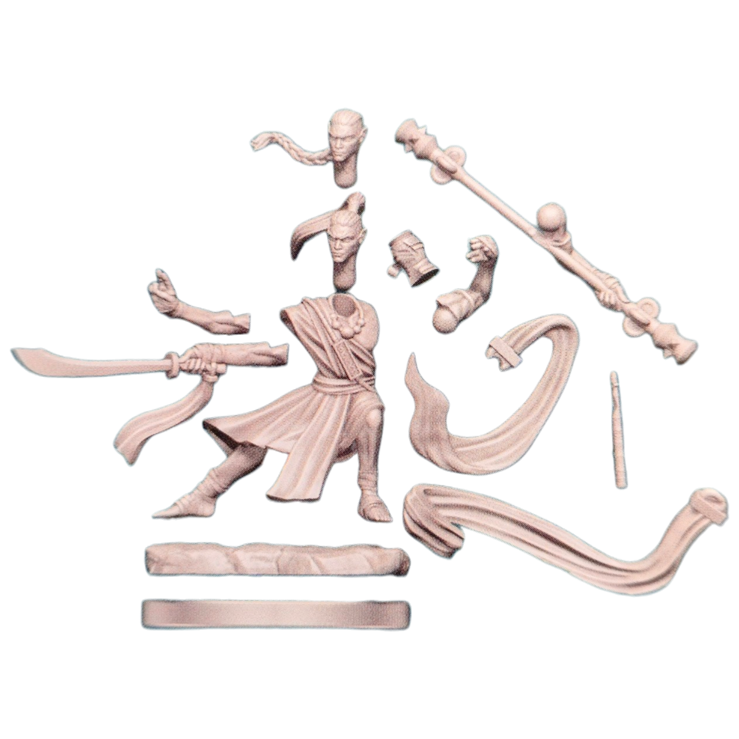 Dungeons & Dragons Elf Monk Frameworks Model Kit