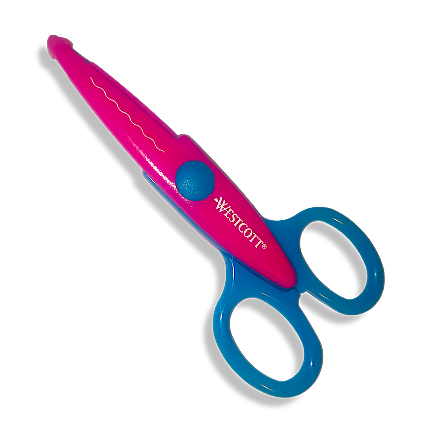 Westcott Small Ripples Pattern Craft Scissors 19cm/7.5" Turquoise Magenta