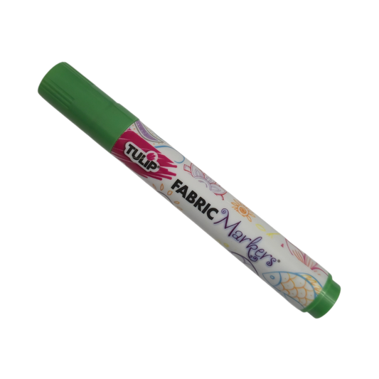 TULIP Light Green Brush-Tip Fabric Permanent Marker